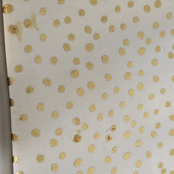Dabney Lee Cream and Gold Polka Dot Laptop Sleeve - Picture 6 of 8